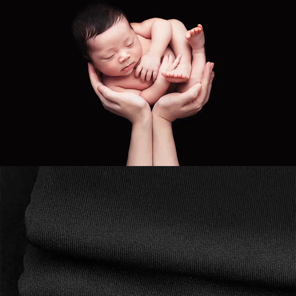 Alat Peraga Selimut Latar Belakang Fotografi Bayi Baru Lahir Lembut Pembungkus Merenggang Latar Belakang Foto Studio Warna Solid Bungkus Pemotretan Bayi Berpose