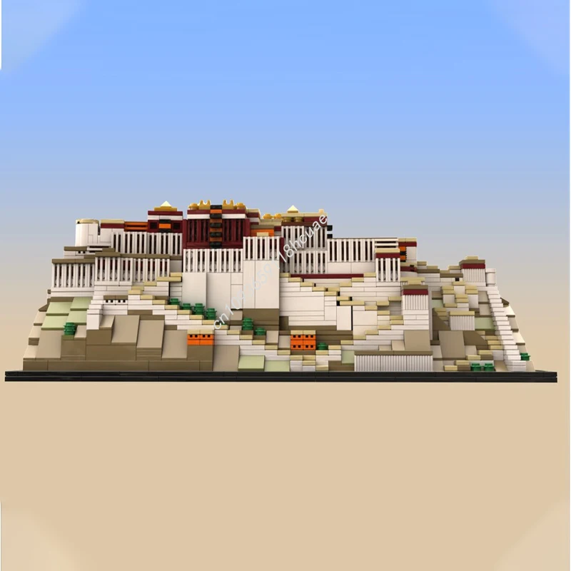 1334 Stück MOC Potala Palace Architektur Bausteine Weihnachtsgeschenk Familienspaß DIY inspiriert die Kreativität und Zusammenarbeit sehr