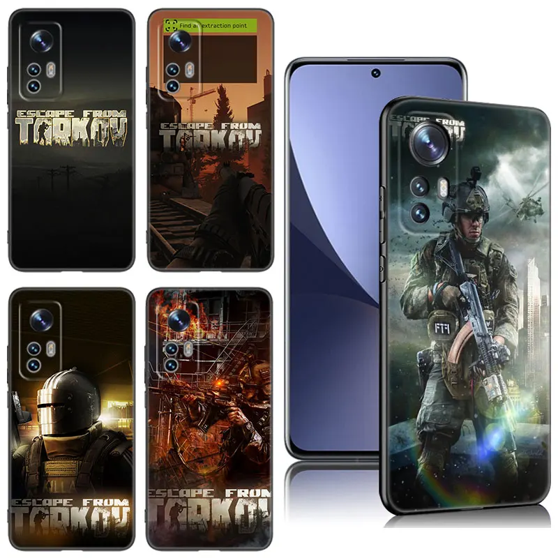 Escape From Tarkov Black Silicone Phone Case For Xiaomi Mi 9 SE 8 10 10T 11 12 13 Lite 9T 11T 12S 12T 13T 14 Pro 5G NE 11i 12X