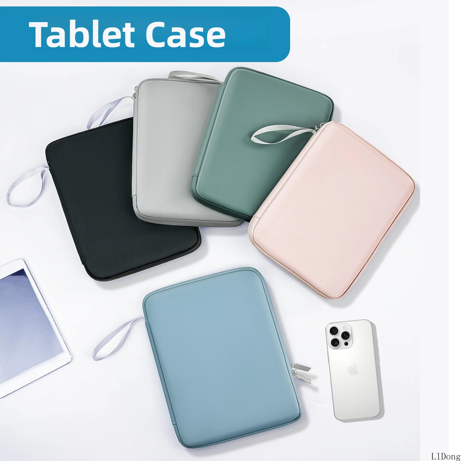 Tablet Cases Bag Sleeve 7.9-12.9 Inch Tablet pouch for IPad air case Pro Samsung Xiaomi Tablet pouch Shockproof  Multi Pockets