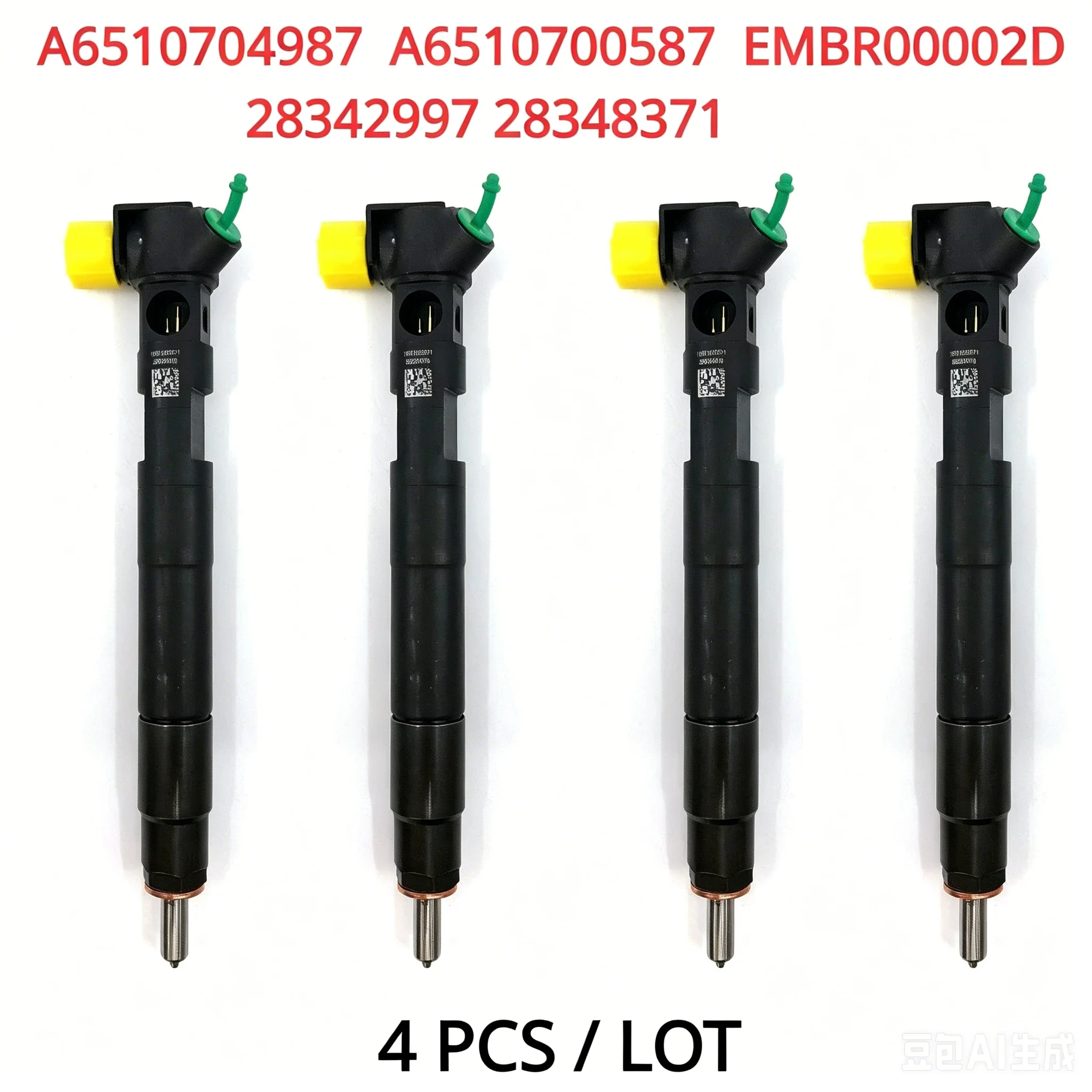 

4PCS 28342997 A6510700587 A6510704987 New Diesel Fuel Injector For Mercedes-Benz W204 W212 W207 200 220 CDI C-E-Class OM651