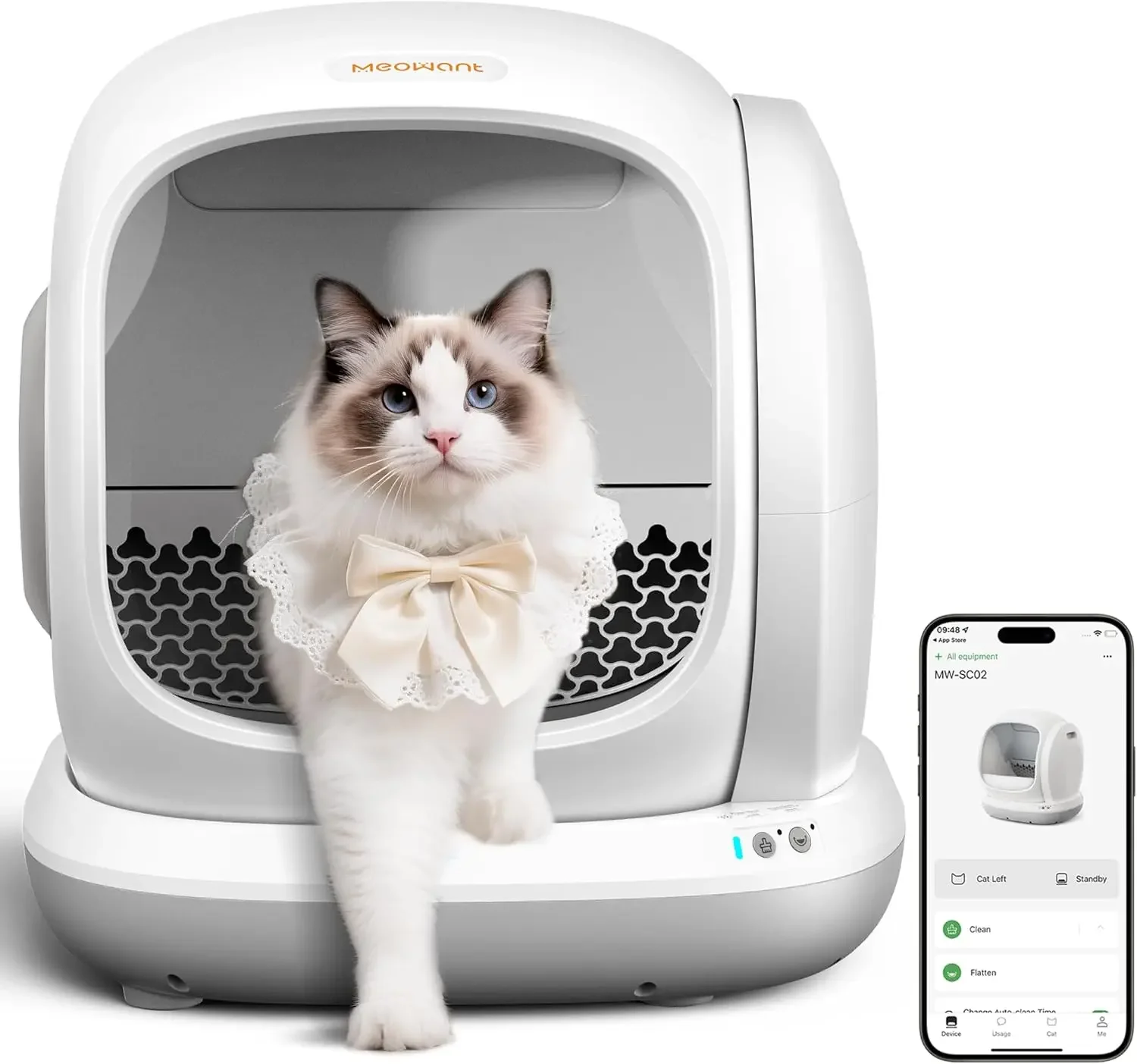 Custom Design 75L Extra Large Capacity Self Cleaning  Box Automatic  Box for Multiple Cats