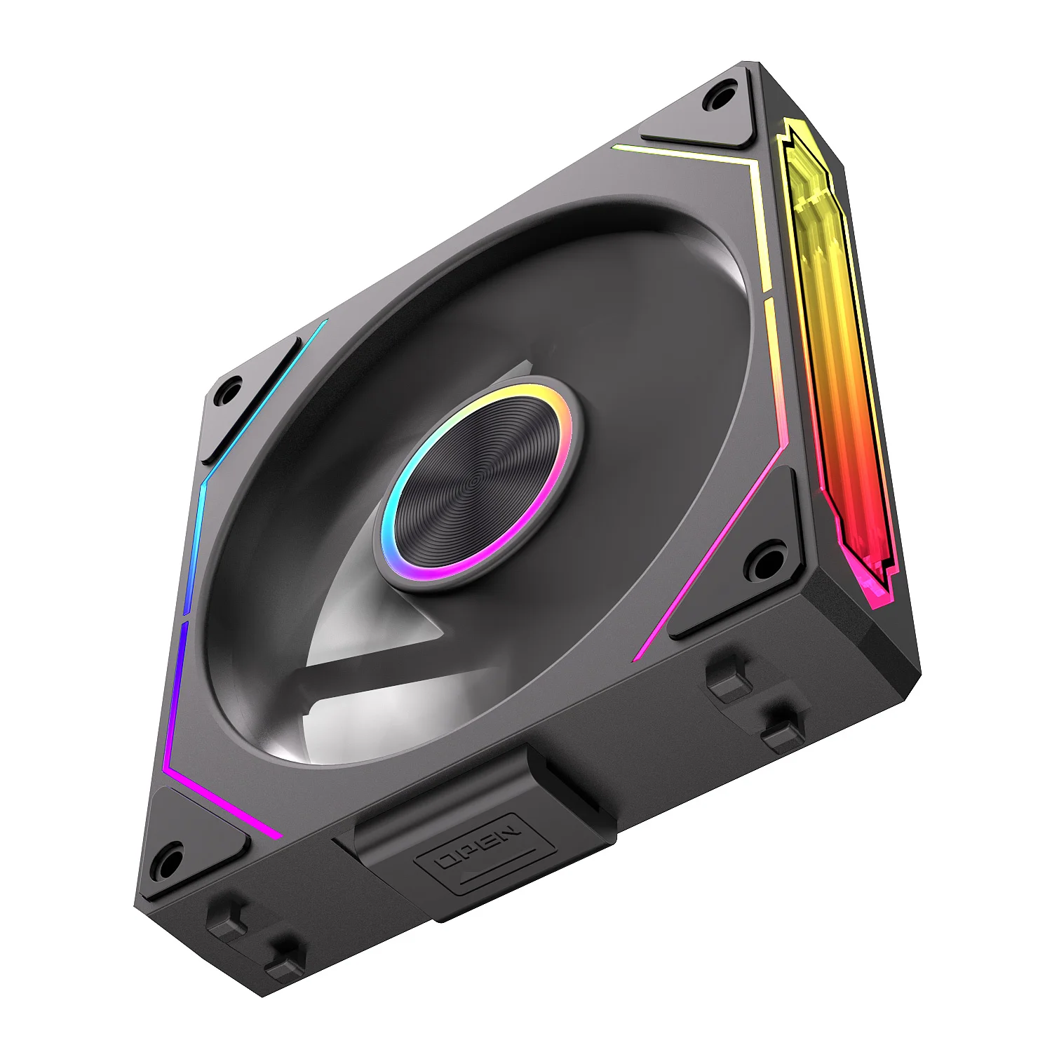 TEUCER DL-2 ARGB PC ventilátor 3-v-1 skříňový ventilátor kompatibilní s 240