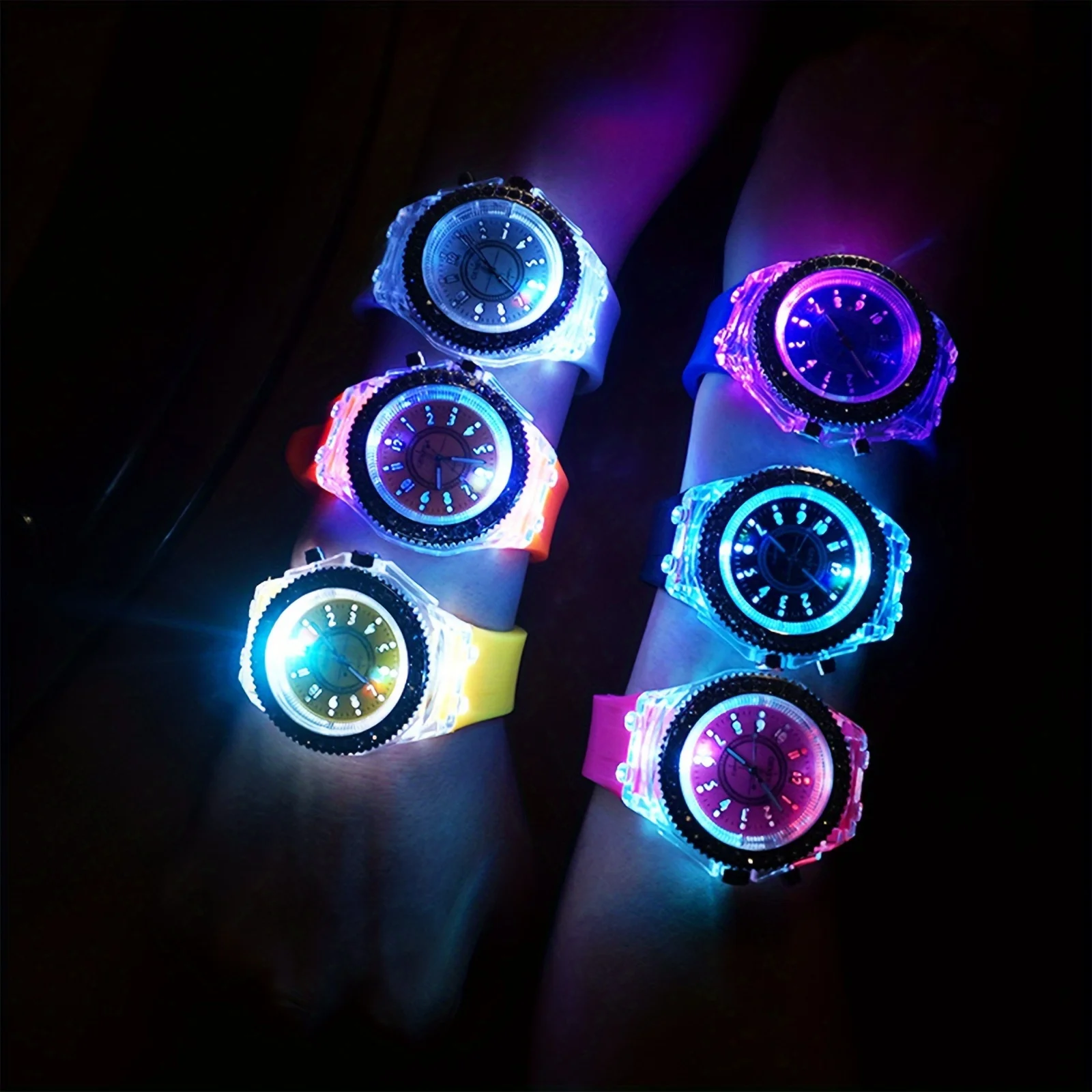 Glow Up This Summer With A Stylish LED Luminous Jelly Dress Wristwatch - Perfect Gift For Teens! Christmas ,Halloween