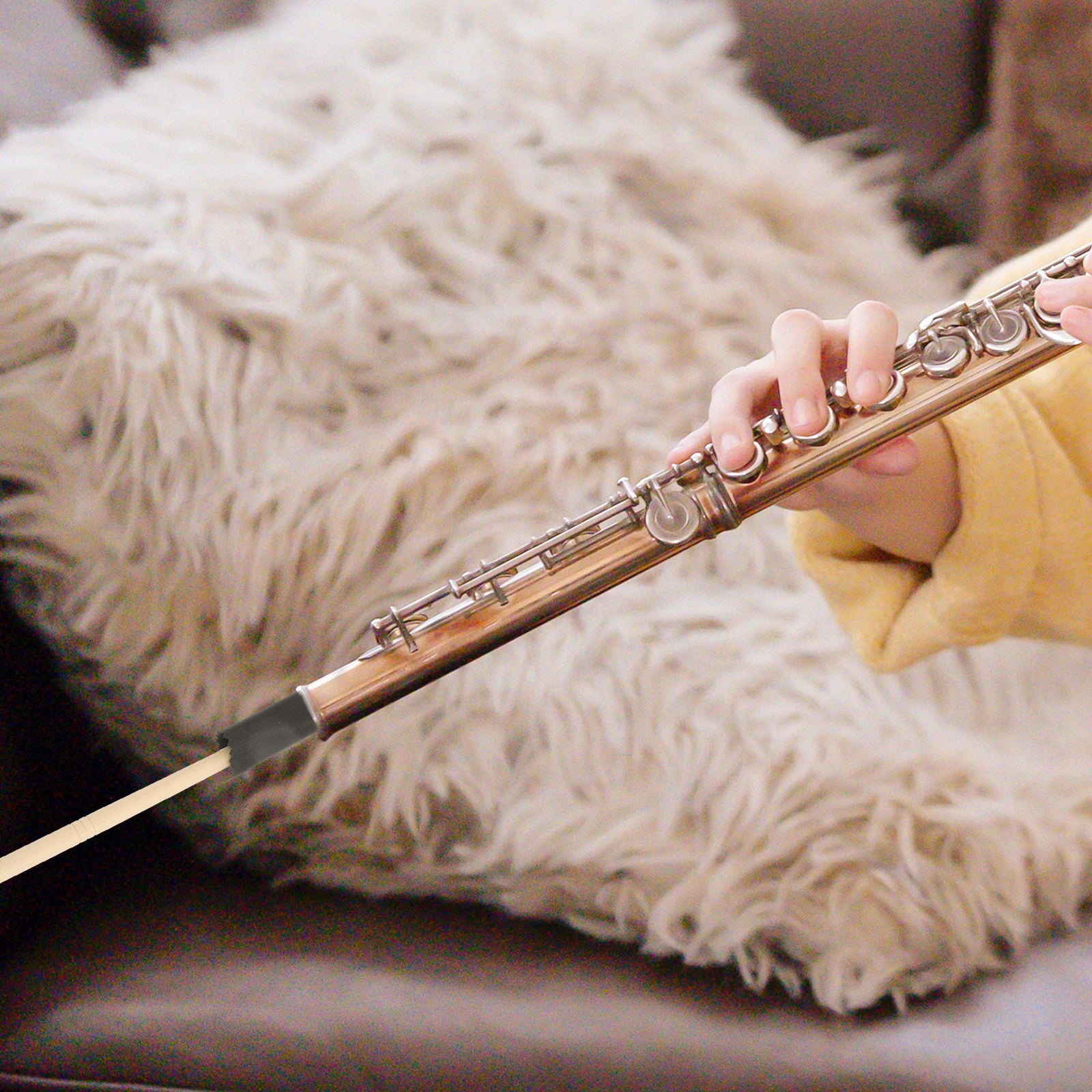 

1Set Flute Cleaning Tool Kit Exquisite Workmanship High Grade Materials for Wind Instruments Fast Efficient Cleaning