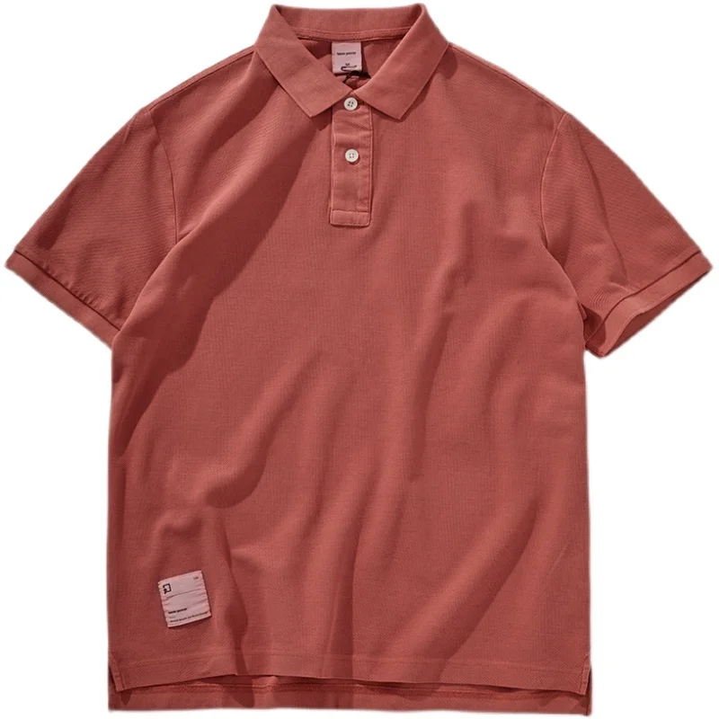 Fashionable and Versatile Pure Cotton Polo Shirt with Collar - Perfect for Summer