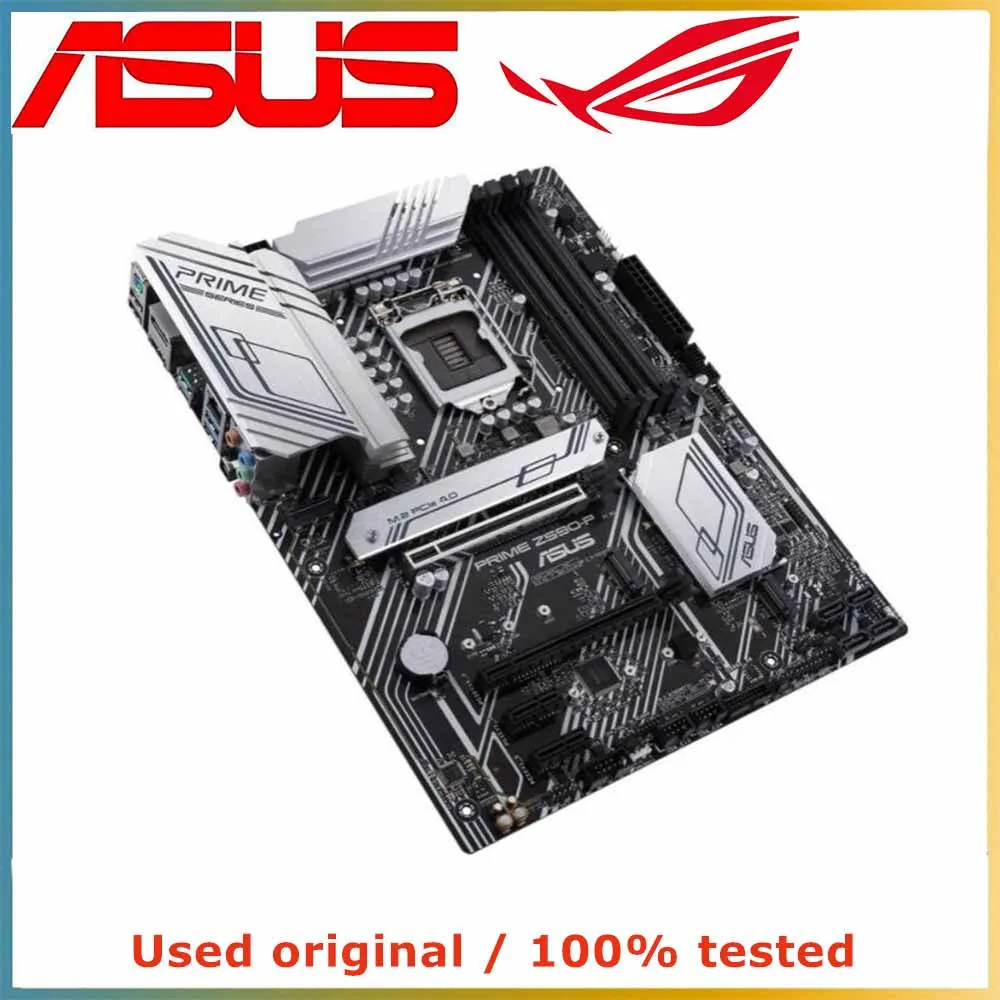 Imagem -05 - Asus-prime Placa-mãe de Computador Lga 1200 Ddr4 128g para Intel Desktop Z590 Mainboard M.2 Nvme Pci-e 4.0 X16