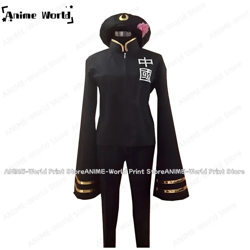 

《Custom Size》Anime Axis Powers Hetalia China Gender Transition Cosplay Costume Christmas Party Halloween Uniformr,7;k'2.s;9,