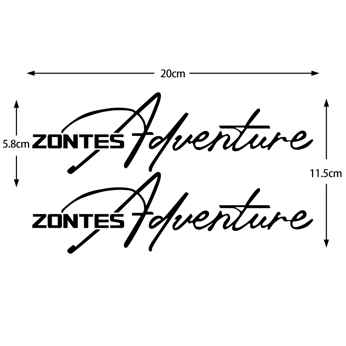 Para ZONTES 368G 703F 703RR 703R 350E pegatinas reflectantes para motocicleta Moto bicicleta Scooter cuerpo lateral cabeza calcomanías de vinilo Accesorios