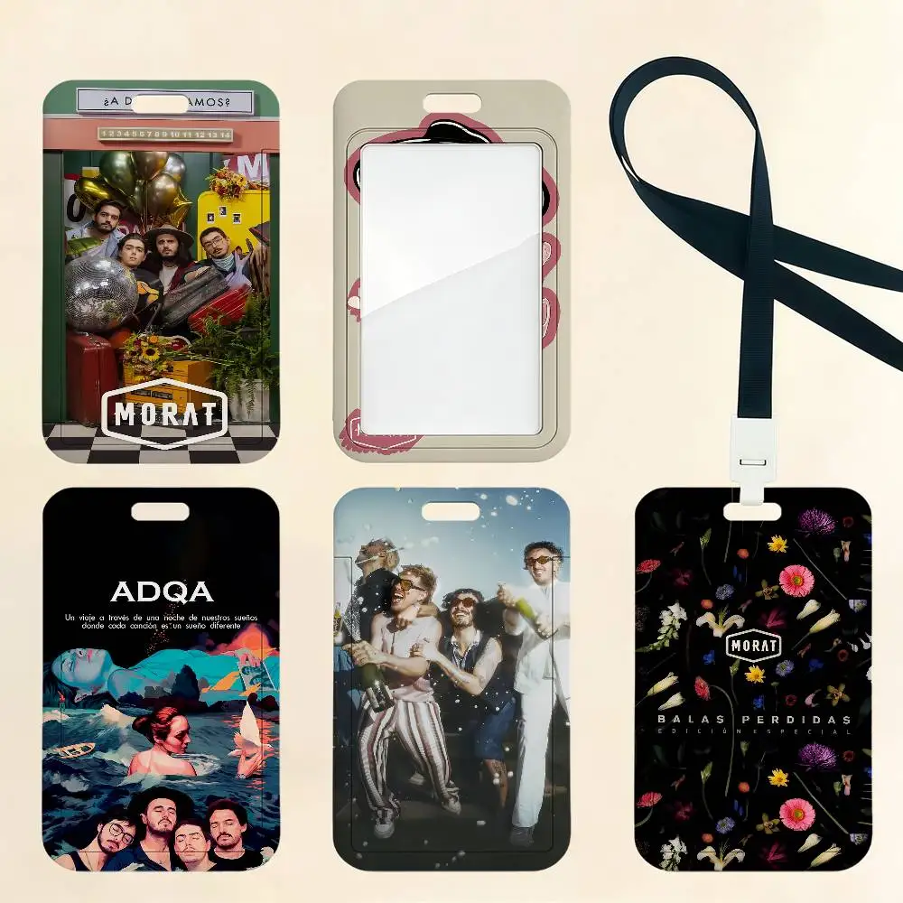 M-Morat Band Card Holder Cardcase Bus Subway Work Permit Student Lanyard Neck Straps Badge Holder Door Card