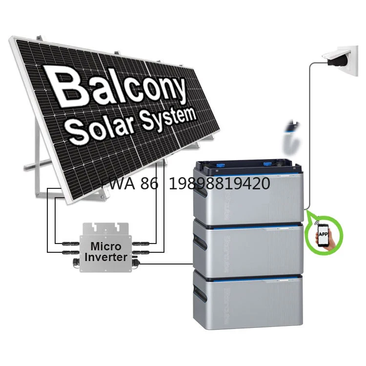 800w Solar Panel Plug and Play Balcony Solar System Set with Battery and Inverter Home Complete Kit