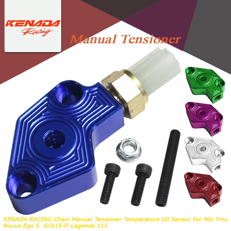 

KENADA RACING For Mio Fino Nouvo Ego S Srl115-Fi Lagenda 115 Chain Manual Tensioner Temperature Oil Sensor