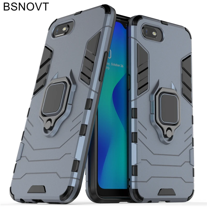 For Cover OPPO A1k Case CPH1923 Magnetic Finger Ring Holder Armor Cover For OPPO Realme C2 Case For OPPO A1k / Realme C2 RMX1941