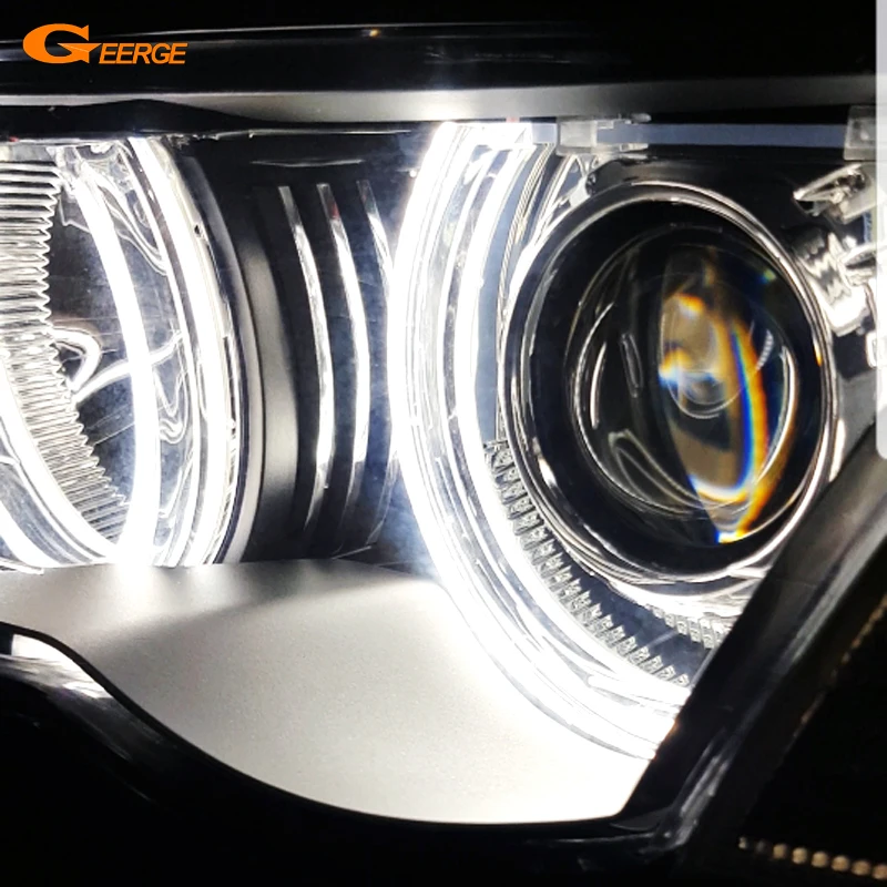 

For BMW E46 E36 E38 E39 131mm 146mm Excellent Ultra Bright Retrofit Crystal DTM Style Led Angel Eyes Kit Halo Rings