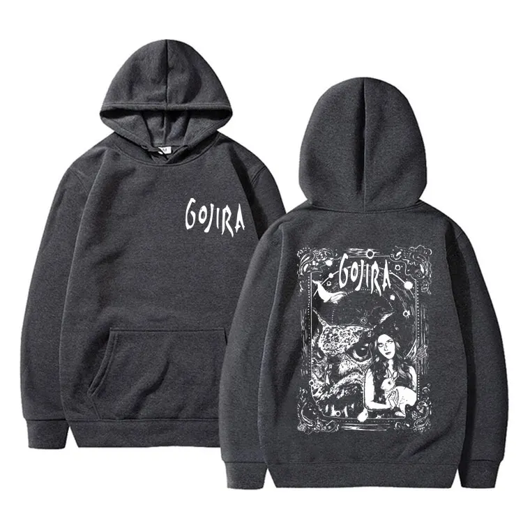 Sudadera con capucha con estampado de Gojira para hombre y mujer, suéter de Magma con banda de Metal francesa, informal, de gran tamaño, de Mars a Sirius