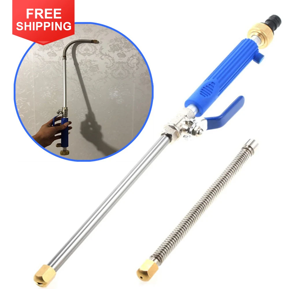 

Portable Adjustable Metal Cleaning Stainless Steel Cleaning Wand Set Long Car Washing Garden Plants Watering Gun Sprayer Kit