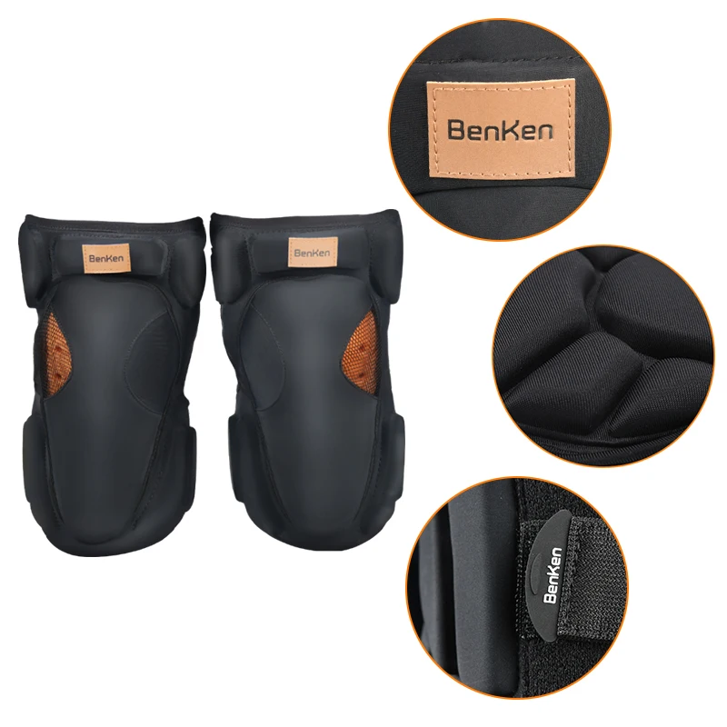 BenKen Knee Brace Elbow Pads Set Cycling Motorcycle Skiing Rodilleras Shock Absorption for Joint Security EVA Protection Gear