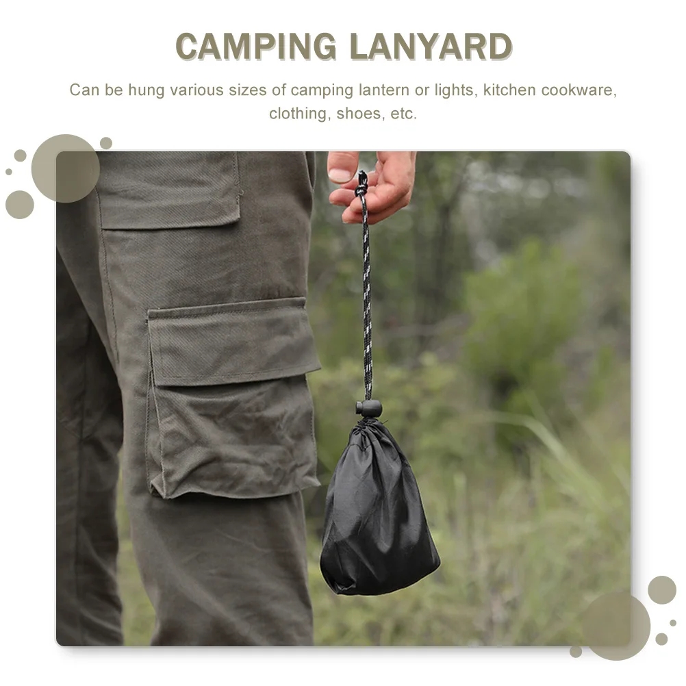 

1 Set Outdoor Clothesline Ropes Windproof Adjustable Hanging Rope For Camping Travel Lightweight Clothes Line Clothes