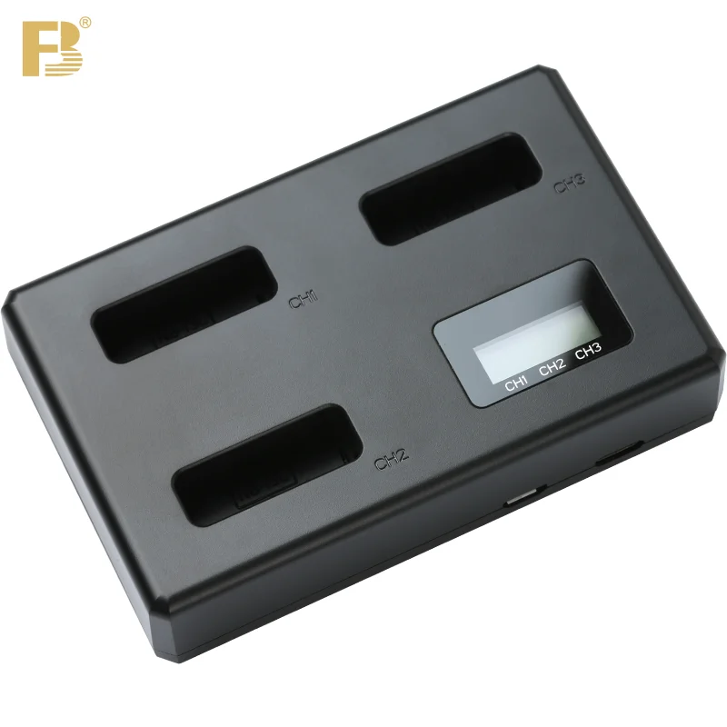 

FB NB-13L 3 Slot Battery Charger for Canon PowerShot G5X G7X G9X SX740 SX730 SX720HS SX620HS G1X G7 X Mark II Mark III Batteries
