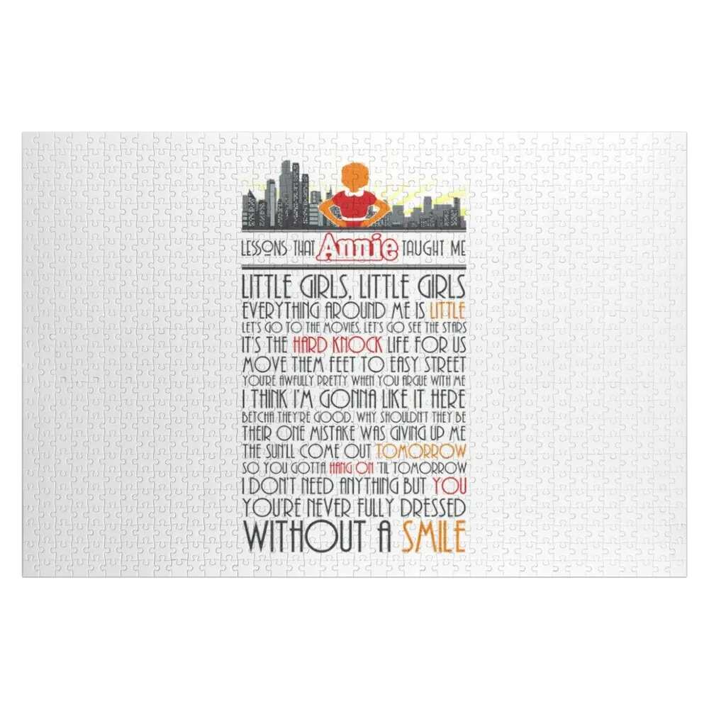 

Lessons That Annie Taught Me Jigsaw Puzzle Wooden Decor Paintings Custom Wooden Name Puzzle