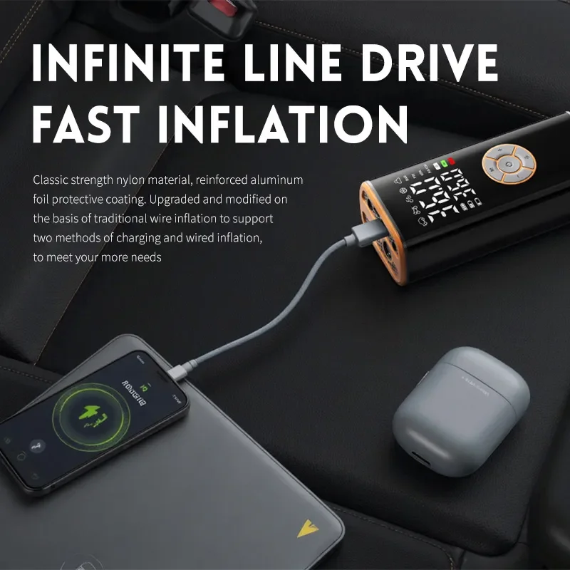 Cross-border Wireless Multi-functional Tire Air Pump Digital Display Portable Car Electric Vehicle Pump Car Air Pump