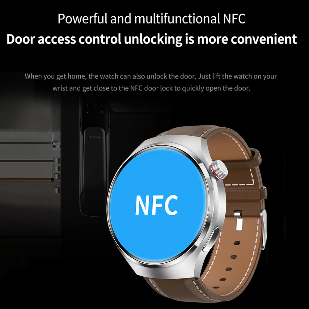 2025 New Smart Watch Heart rate Health Monitor Bluetooth Call NFC GPS Tracker IP68 Waterproof SmartWatch Men Women For HUAWEI image 5