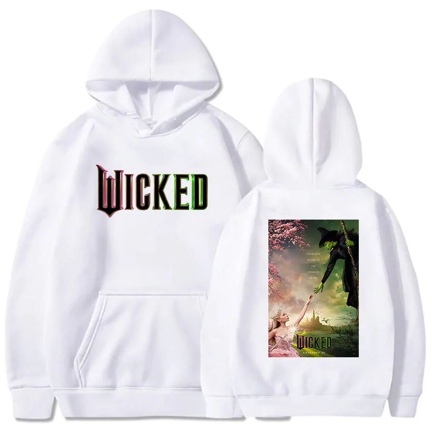 Wicked Fantasy Movies Hoodies Long Sleeve Winter Women/Men Sweatshirt Graphic Clothes Moletom Feminino Ariana-Grande Print Hoody