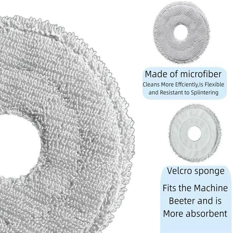 For Dreame L10s Ultra Gen 2 / L30s Ultra Robot Vacuum Spare Parts Main Side Brushes MopCloths HEPA Filters Dust Bags Accessories