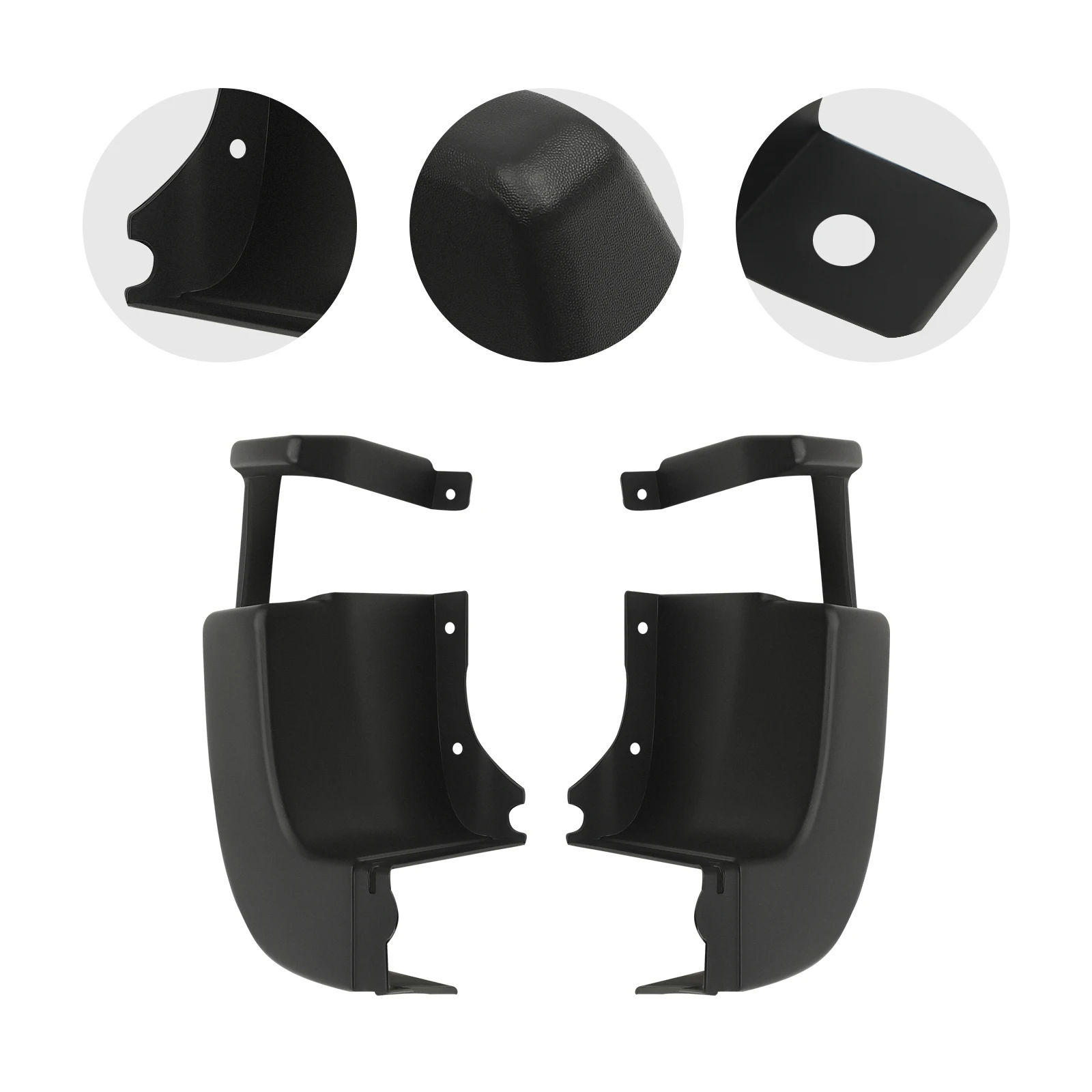 ABS المصد الخلفي الجانب نهاية غطاء تغليف لفورد ترانزيت 150 250 350 350 2015-2024