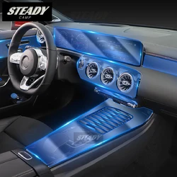 Consola Central Interior de coche, accesorios protectores antiarañazos de TPU transparente para Mercedes Benz Clase A W177 2019-2022 2023