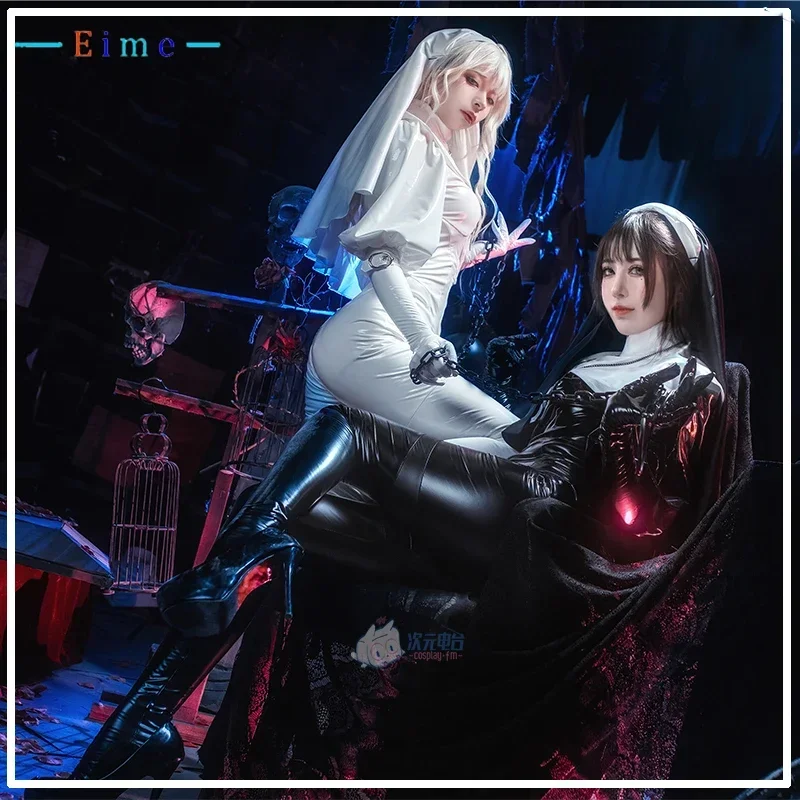 

Anime Nun Women Jumpsuit Cosplay Costume Party Clothing Sexy Sisters Dress Halloween Carnival Uniforms Custom Made