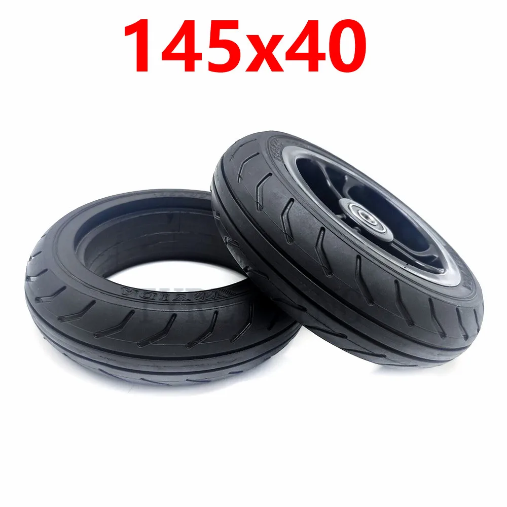 Electric Scooter 145x40 Solid Tyre Wheel for Fast Wheel F0,Jackhot Carbon Fiber Scooter Solid Tire with Plastic Rim