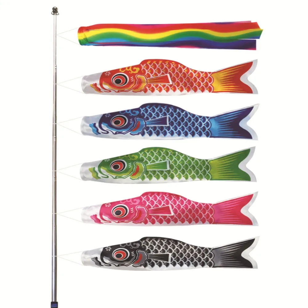 Nueva bandera de carpa de estilo japonés, decoración del hogar, pancarta de carpa, Streamer, ligero, Festival, carillones de viento de carpa, bandera