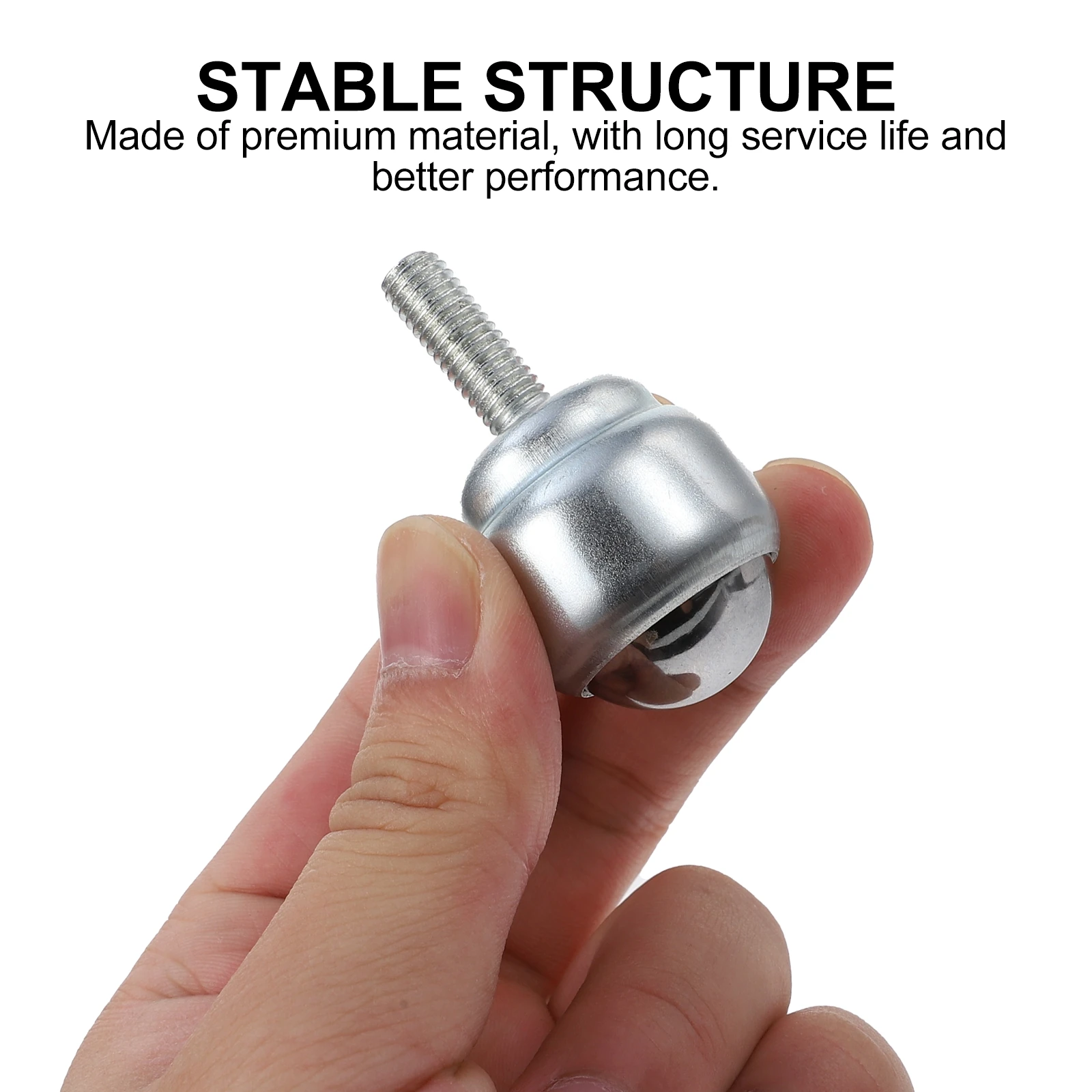 

Stud Mounted Ball Bearings Caster Wheel Silver Roller Transfer Units Smooth Moving Load Bearing Wear Resistant Shockproof