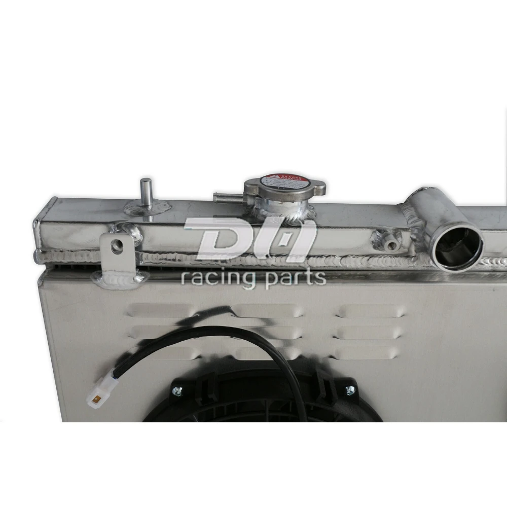 2002-2007 스바루 임프레자 WRX STI GG/GD 2.0 2.5용 2열 라디에이터 및 슈라우드 및 10''팬