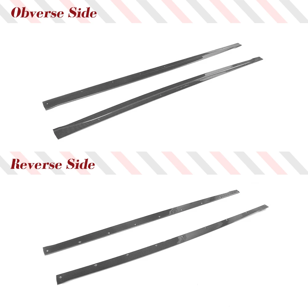 For Alfa Romeo Giulia Base Sport Sedan 2015-2022 Car Under Door Rocker Panels Valance Extension Lip FRP/Carbon Fiber Side Skirts