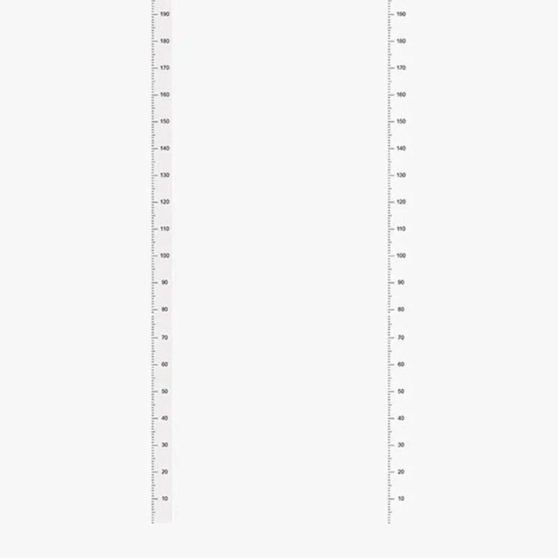 1PC Transparent Waterproof Wall Sticker Height Measuring Ruler 2 Meter Growth Chart for Kids