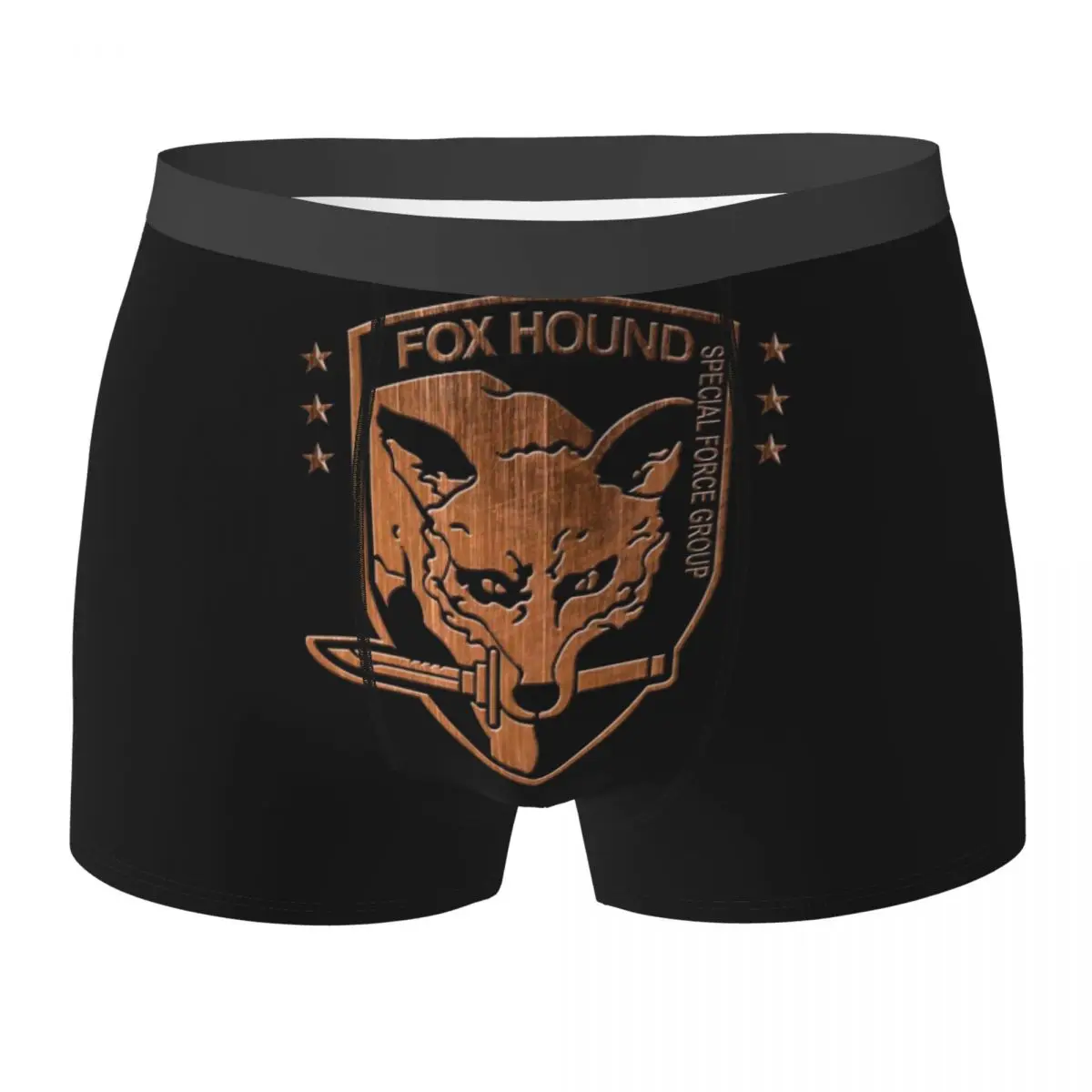 Boxer Underpants Shorts Foxhound Special Forces Group Metal Gear Solid Panties Men's Underwear for Homme Man Boyfriend Gift