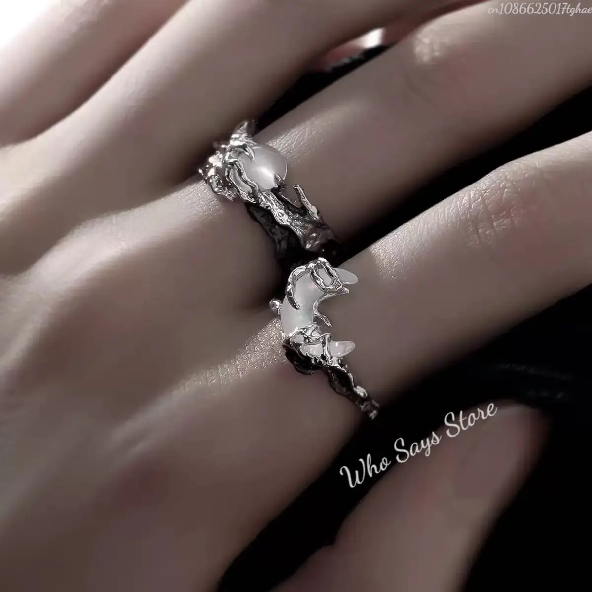 مجموعة خواتم الأزواج المصنوعة من الفولاذ المقاوم للصدأ على شكل خاتم الشمس والقمر، هدايا الذكرى السنوية من سبيكة قوية