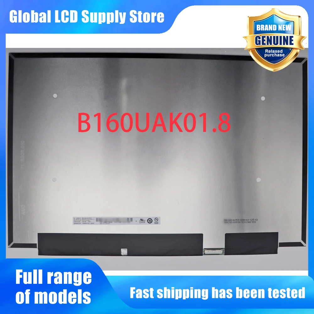 B160UAK01.8 16.0 inch Laptop Lcd Screen Wuxga 10 Ips Panel Touchscreen Wled Backlit for Notebook Repair Replacement Assembly