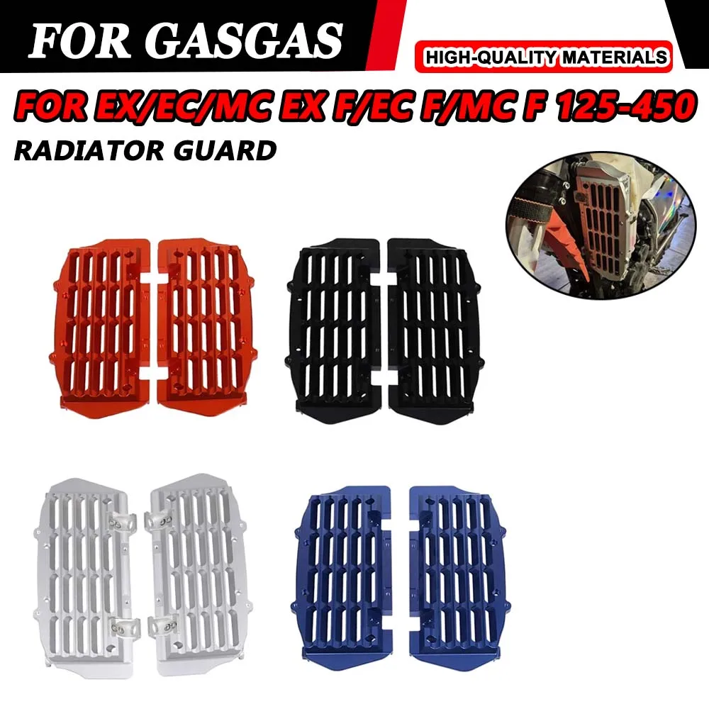 Motorcycle Radiator Guard Grille Cover FOR GAS GAS EC EX 300 350F 450F EC300 EX300 EX350F EX450F MC125 MC250F MC450F 2021 - 2024