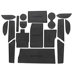 Car Door Groove Mat Cup Mat for Toyota AVALON Center Console Storage Box Mats Auto Gate Slot Cup Holder Pad