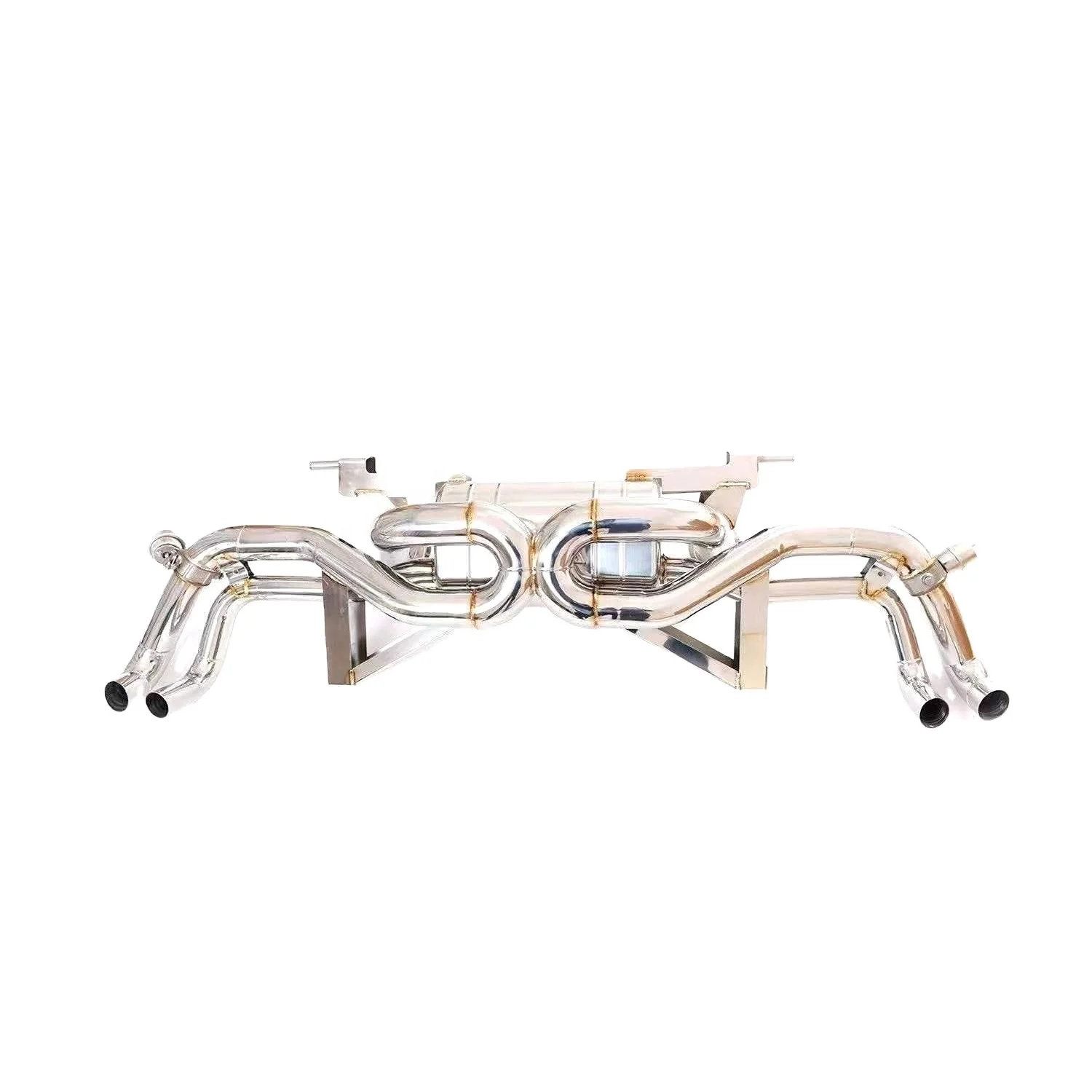 High‑Flow Valved Exhaust Muffler System With Titanium Or Stainless Steel Material Suitable For Huracan EVO LP580 LP610 5.2