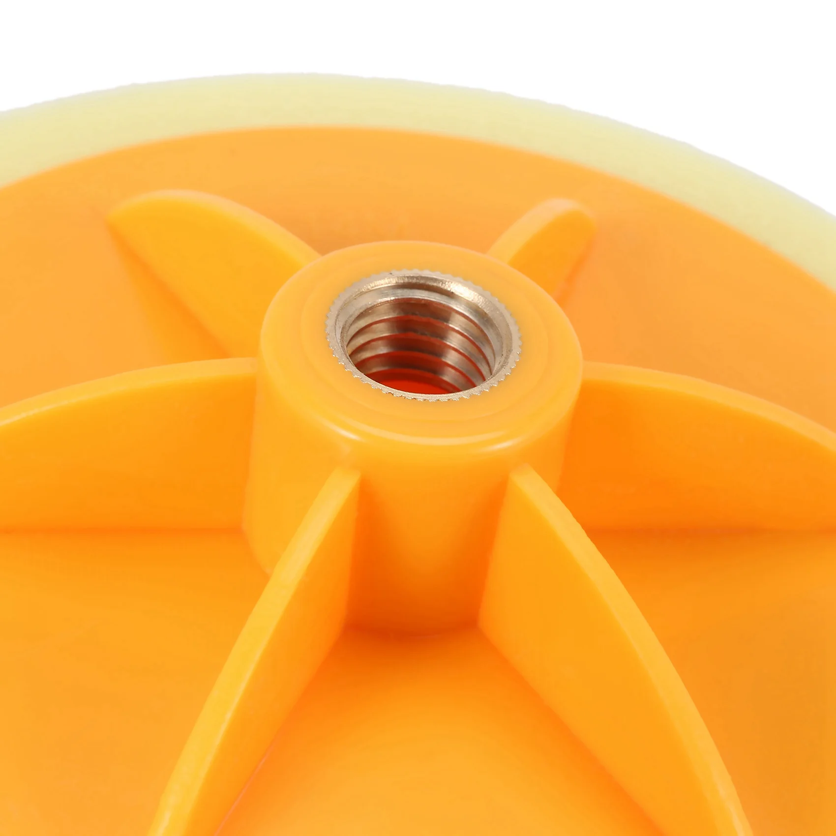 ABSS-6Pcs 6 Inch/15Cm Car Polishing Waxing Pad Sponge M14 Wheel Polishing Waxing Pad Kit Tool For Car Polisher Yellow