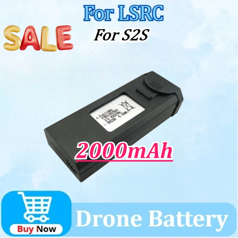 

Drone Battery 3.7V 2000mAh For LSRC S2S RC Qudcopter Battery Spare Accessories Parts High Quality Rechargeable Battery