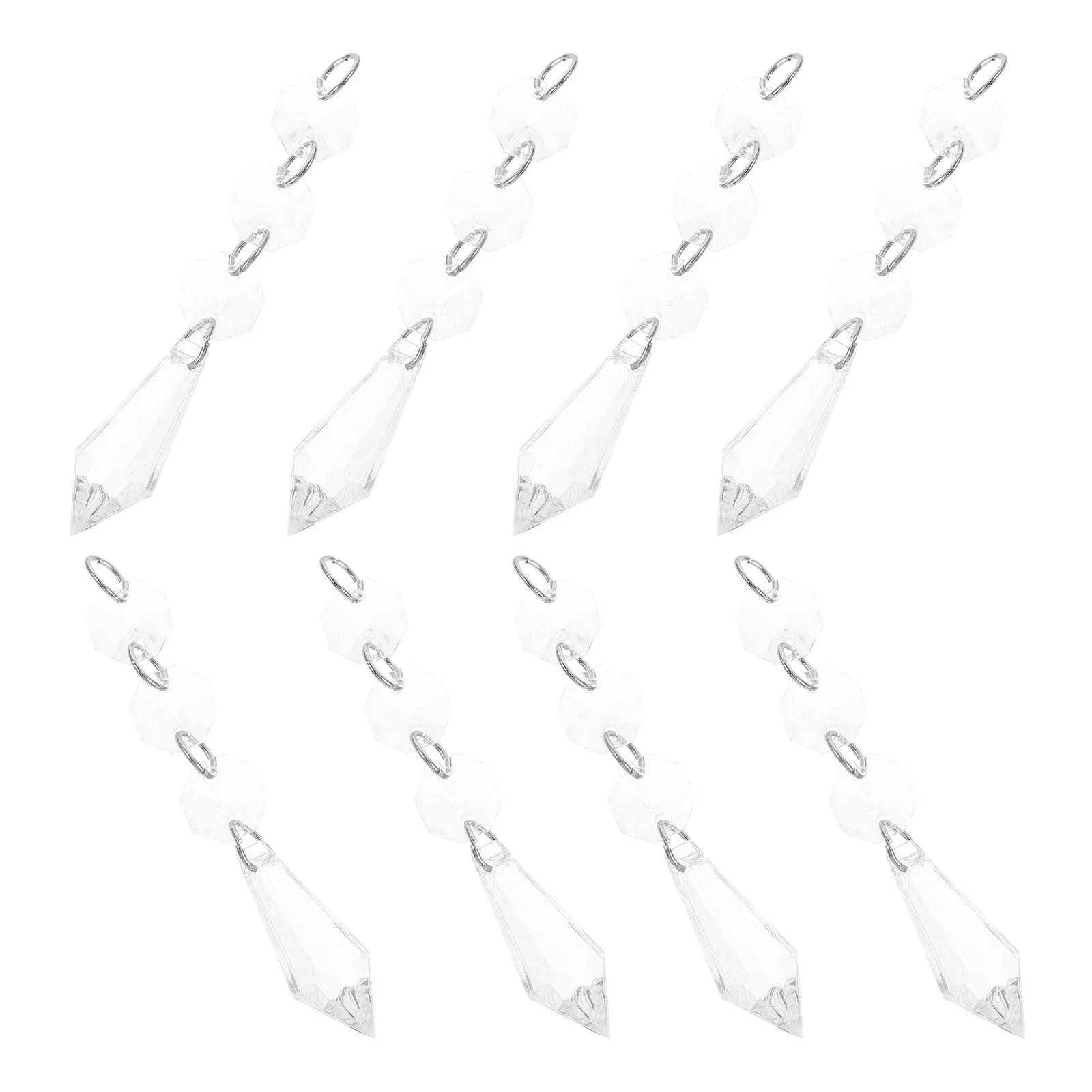 

10Pcs Hanging Crystal Lamp Ornaments Decorative Pendant for Light Fixture Home Kitchen Hallway Decoration Creative Ceiling Light