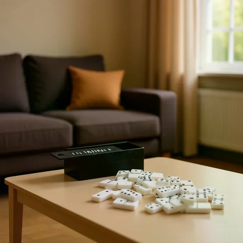 1 Set 1:12 Poppenhuisaccessoires Miniatuur Domino Modelbouw Leren Educatief Speelgoed Dot Domino's Bordspel