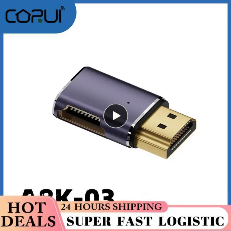 HDMI-compatible Male To HDMI-compatible Female Adapter 90 Degree 270 Degree Angle Extender Cable Converter for HDTV