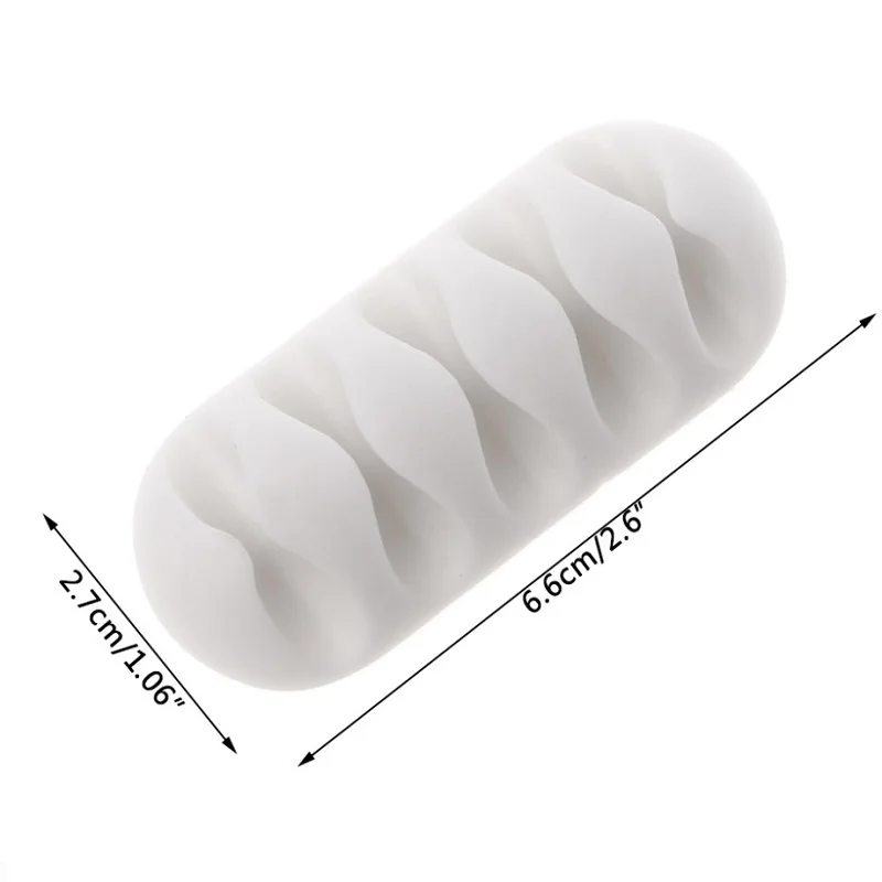 Siliconen Wereld Kabelhaspel Organisator Kabel Clip Desk Tidy Organiser Wire Cord Usb Charger Cord Houder Organizer Holder Secure