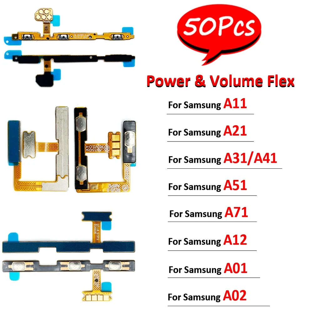 

50 шт., запасные части для Samsung A01 A02 A11 A21 A31 A41 A51 A71 A12